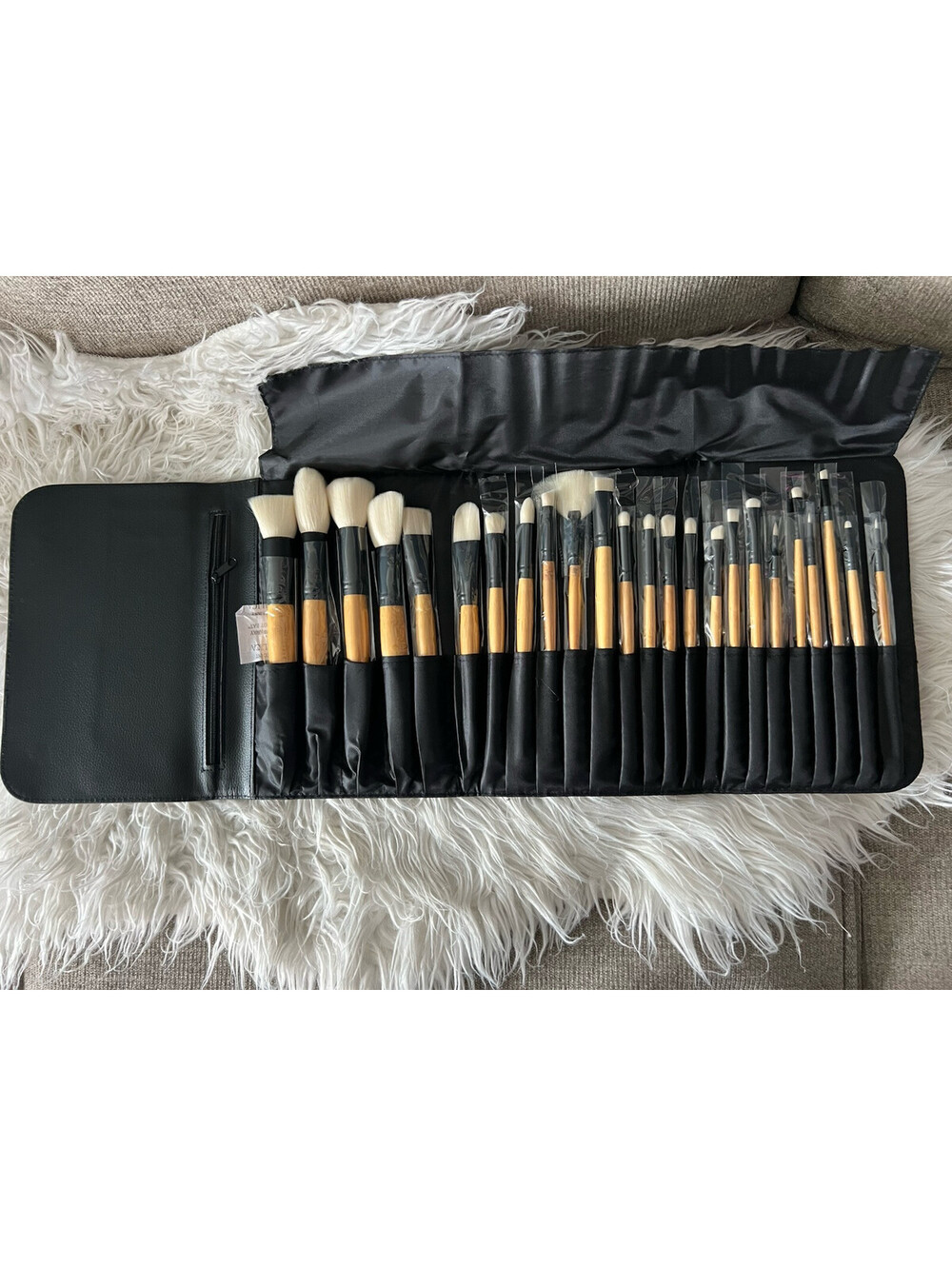 New Coastal Scents Elite 24-Piece Brush Set Bamboo Collection AUTHENTIC
